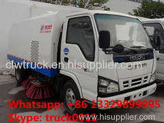 Japan brand ISUZU 4*2 LHD small road sweeper truck for sale