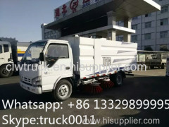 Japan brand ISUZU 4*2 LHD small road sweeper truck for sale