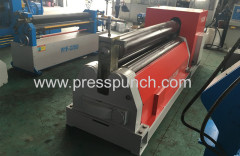 three rollers W11-12*3000 stainless steel plate rolling machine price