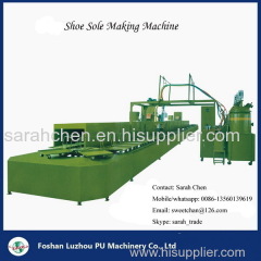 Pu shoe making machine with conveyor production line