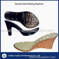 Pu shoe making machine with conveyor production line