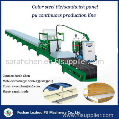 Pu sandwich panel production line