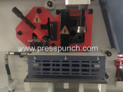 Hydraulic punch and shear machine for angle shear round bar shear square bar shear