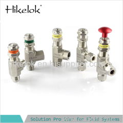 Hikelok high pressure temperature stainless steel proportional safety relief valve 316L