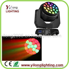 beam wash 19PCS LED RGBW dmx512 led stage lighting/beam moving head light/stage light/led wash light