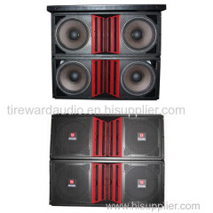 Dual 15 inch woofer professional line array outdoor stage event audio sound system equipment