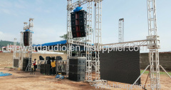 Dual 15 inch woofer professional line array outdoor stage event audio sound system equipment