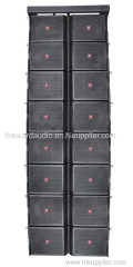 Dual 12 inch woofer line array professional loud speaker power audio sound system