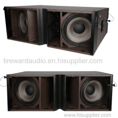 Dual 12 inch woofer line array professional loud speaker power audio sound system