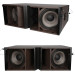 Dual 12 inch woofer line array professional loud speaker power audio sound system
