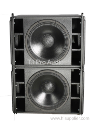 Single 12 inch woofer line array and single 18 inch sub woofer professional loud speaker audio sound system