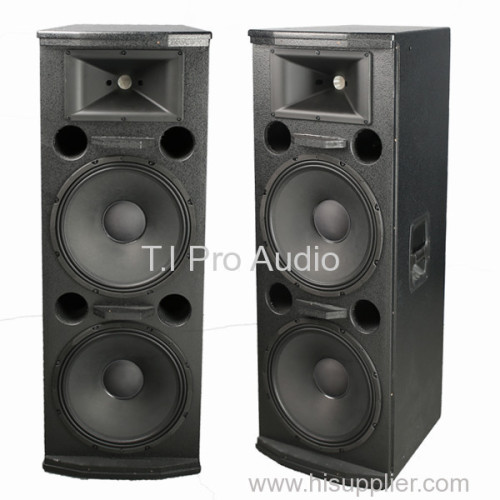 Dual 15 inch woofer power speaker two way full range speaker