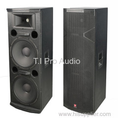 Dual 15 inch woofer power speaker two way full range speaker