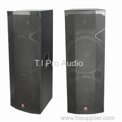 Dual 15 inch woofer power speaker two way full range speaker