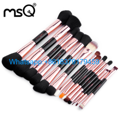 MSQ 14 Pieces Makeup Brush Rose Gold Double Ended Make up Brush Set