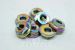 Titanium hex flamge nuts DIN1661 colored titanium GR2 DIN6923 hexagon flange nuts