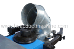 China mini automatic round duct machine and elbow making machine price