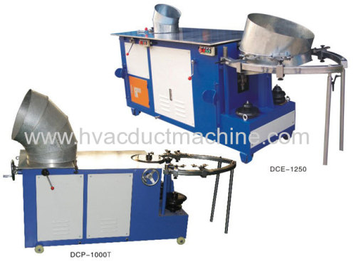 Hydraulic elbow gorelocker lock forming machine