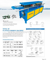 manufacturing TDF square duct flange making machine