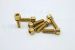 Golden color titanium GR5 SOCKET HEAD CAP SCREWS AND TAPERED SOCKET HEAD CAP SCREWS