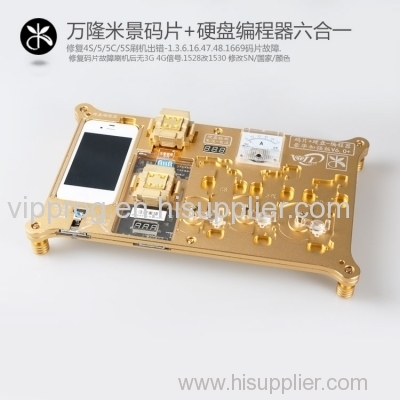 vipprog WL 6 IN 1 Apple chip and hard disk test fixture for iPhone 4S 5 5C 5S