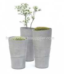 Fiberglass Reinforced Concrete Planters GRC Flower Pots Outdoor Garden Waterproof