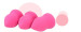 MSQ Colorful Cosmetic Sponge With Egg Shape Powder Puff