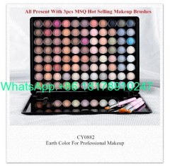 MSQ Professional Permanent 88 Colors Eyeshadow Makeup Palette Matte Shimmer Metallic Luminous For Beauty 4 Palette Can C