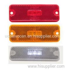 4x1.5 Inch Rectangle Piranha LED 3 Diodes Truck Trailer Reflectors Lights