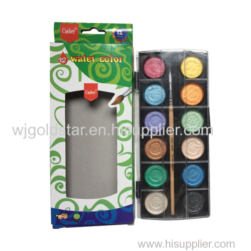 watercolor paint set artist professional quality in plastic box for kid