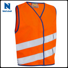 wholesale OEM service Unisex Sports Vis vest Yellow Child Reflective Safety Vests