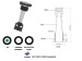 battery charge eye indicator for car battery with1 ball