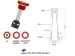 battery charge status display for car battery with 1 ball