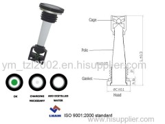 battery charge status display for car battery with 1 ball