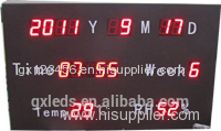 Ganxin Led calendar with temperature and humidity