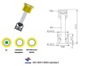 battery charge eye indicator for car battery with 1 ball