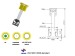 battery charge eye status display for car battery with 1 ball