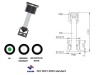 battery charge eye indicator for car battery with 2 balls