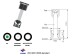 battery charge eye indicator for car battery with 1 ball