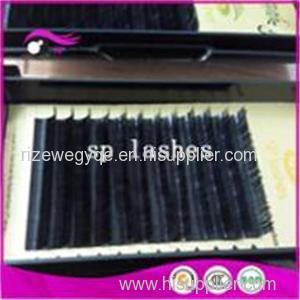Silk C Curl Individual Black False Eyelash Extensions Tray Eyelash 0.10mmx10mm