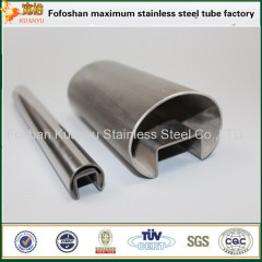 316 oval single slot pipe stainless steel 42*75mm slot width 20*20mm