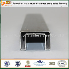 SUS316 grooved stainless steel square pipe tubing with matte surface