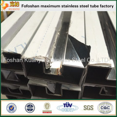 SUS316 grooved stainless steel square pipe tubing with matte surface
