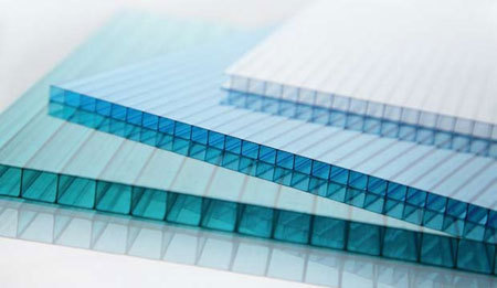 Hollow Polycarbonate Sunlight Sheet Panel Board Customized Size for Canopy
