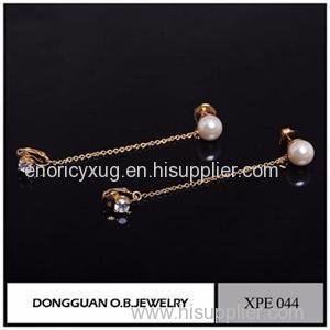 Wholesale Fashion Pearl Earring Simple Gold Earring Designs For Women