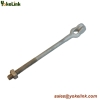 High Quality Forged Steel ANSI Straight thimble eye bolts For power line hardware