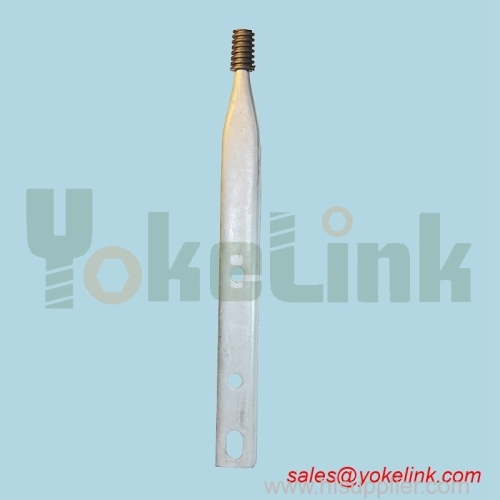 Nylon thread 1 3/8'' pole top pin /Channel Insulator Pin/Forged Spindle