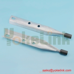Nylon thread 1 3/8'' pole top pin /Channel Insulator Pin/Forged Spindle