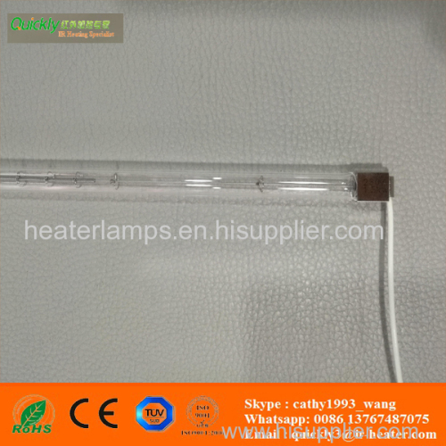 twin tubes infrared emitter for industrial oven
