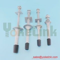 OEMNylon Thread Line construction equipment insulator Crossarm pin Overhead power line fitting